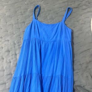 Blue long dress